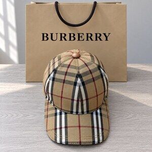 Burberry Vintage Check Baseball Cap